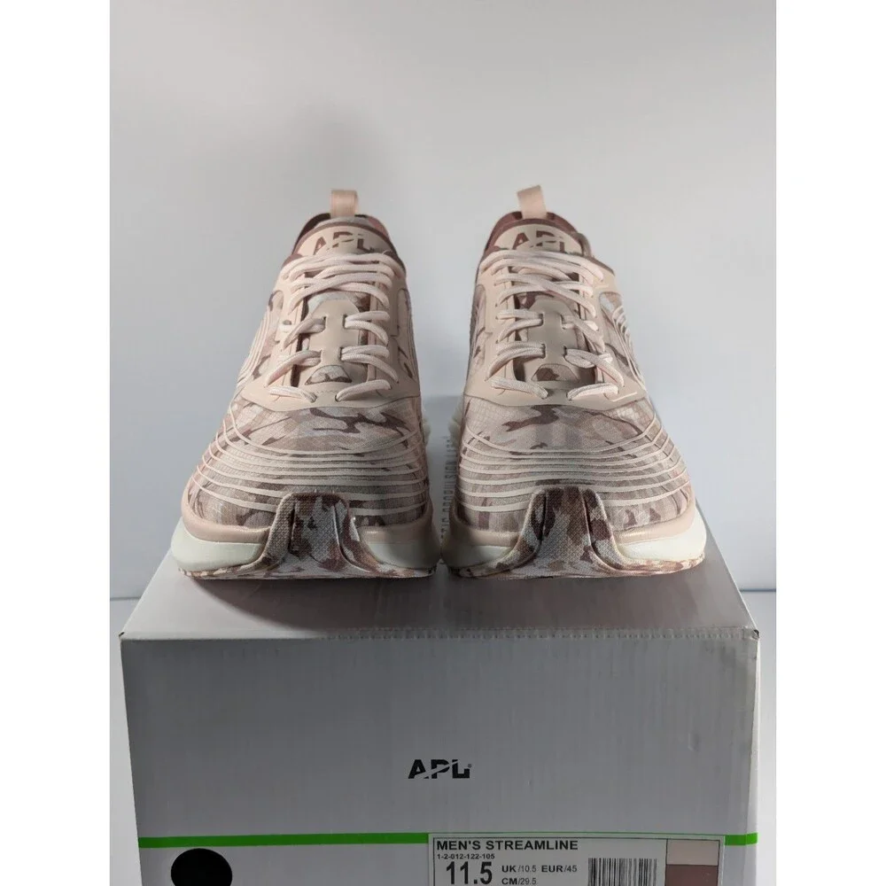 APL Athletic Propulsion Labs Streamline Mens 11.5 Creme Red Beachwood Camo NEW - Picture 6 of 12